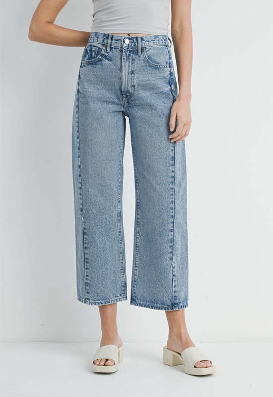 Just Black - Barrel Jean Twist Medium Denim