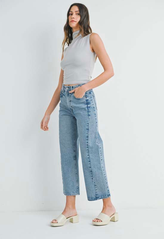 Just Black - Barrel Jean Twist Medium Denim