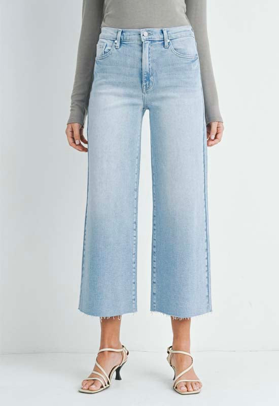 Just Black - Scissor Cut Wide Leg Jean Light Denim