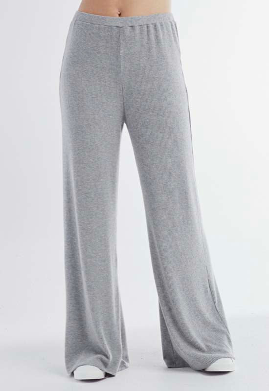 Red Haute - Wide Leg Pant Heather Grey