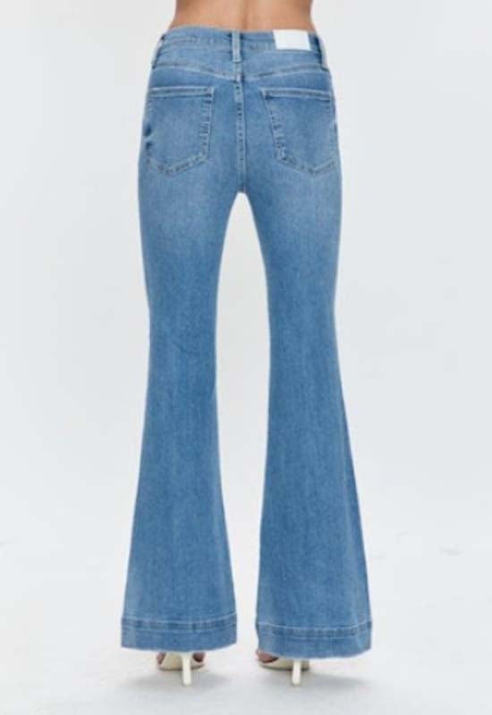 Pistola - Kinsley Mid Rise Ultra Flare Jean Essay