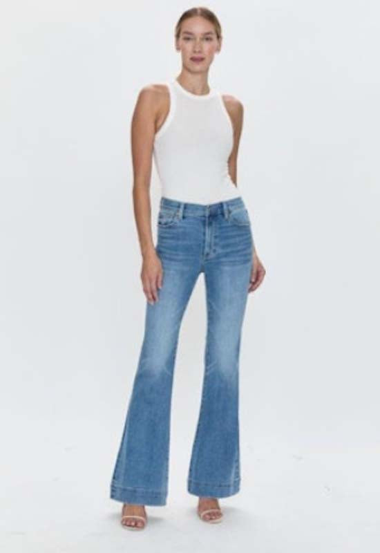 Pistola - Kinsley Mid Rise Ultra Flare Jean Essay