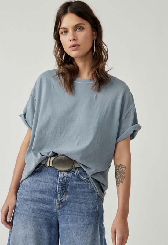 Free People - Nina Tee Blue Mirage