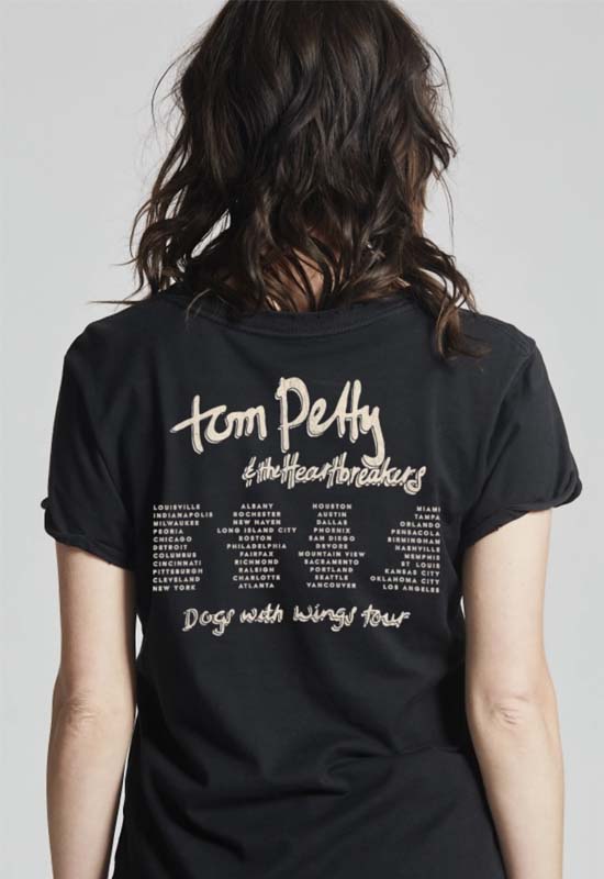 Recycled Karma - Tom Petty Short Sleeve Graphic T-Shirt Black