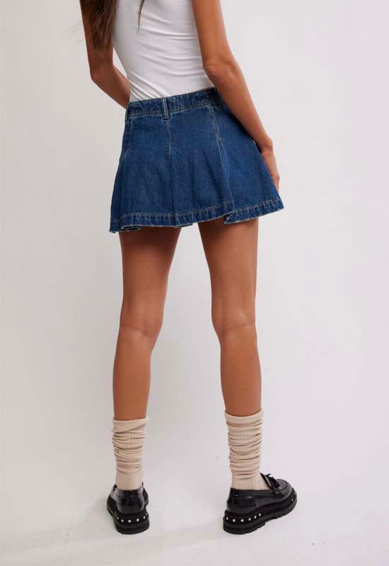 Free People - Madison Avenue Denim Skirt Wandering Eyes