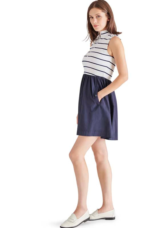 Steve Madden - Lyon Dress Navy Stripe