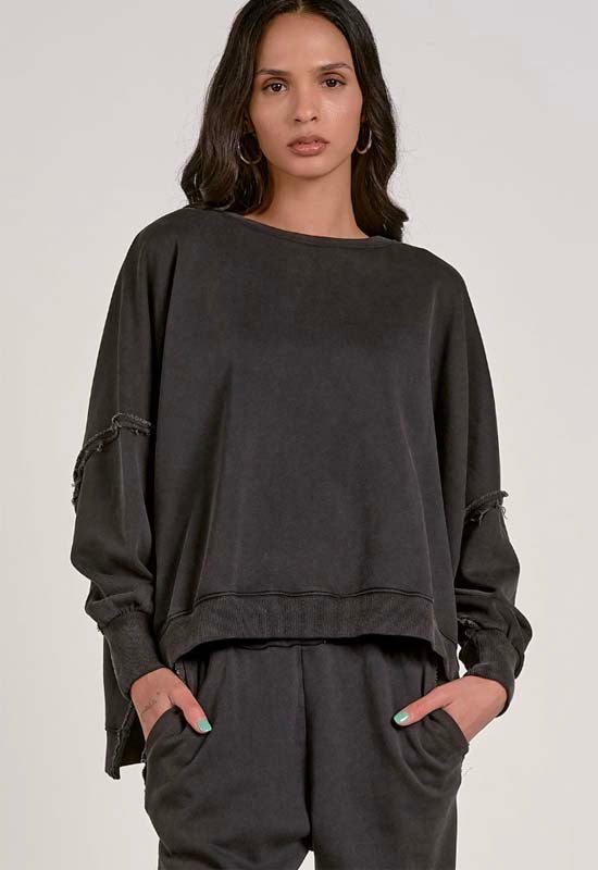 Elan - Oversized Sweatshirt Black