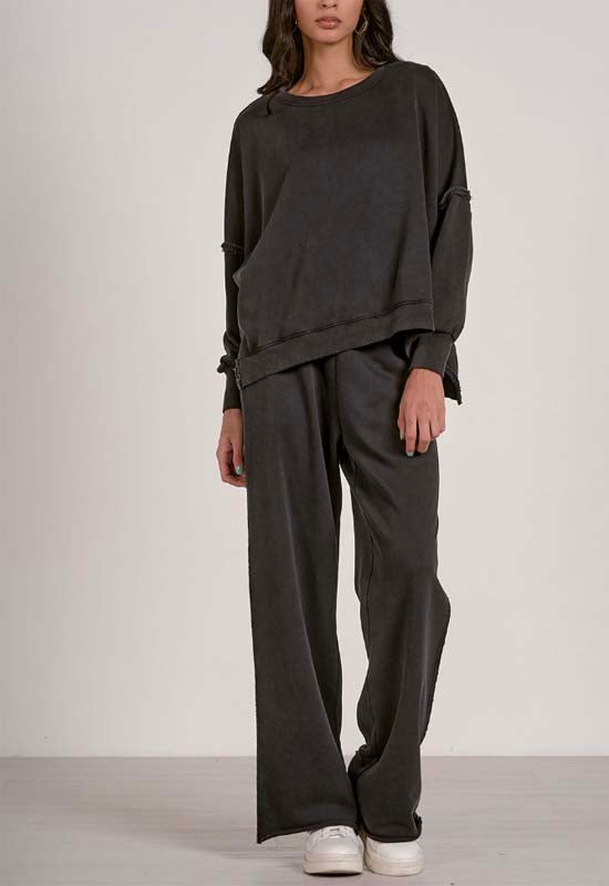 Elan - Oversized Sweatshirt Black