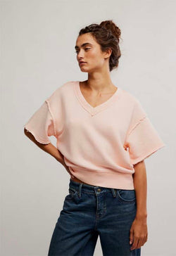 Free People - So Easy Sweatshirt Tropical Peach