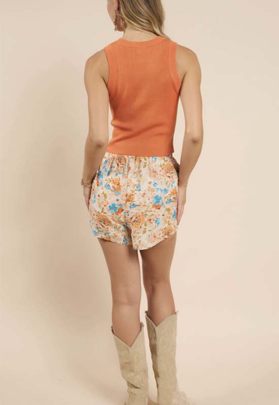 Sadie & Sage - Alexis Tank Sweater Orange