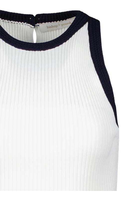 Bishop & Young - Candice Ribbed Sweater Top White
