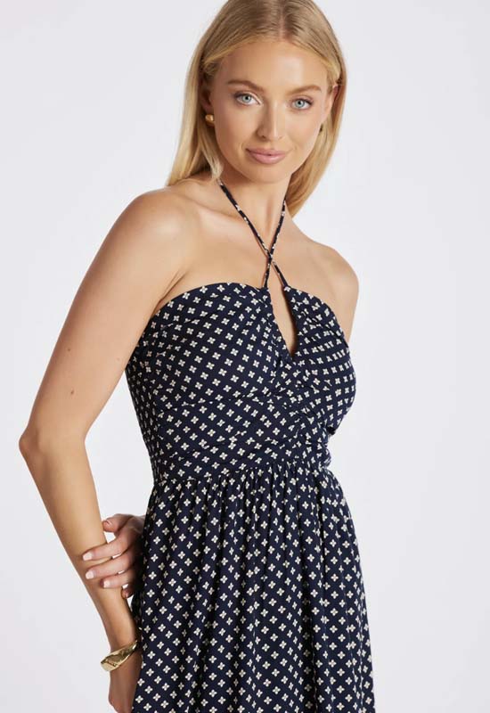 Bishop & Young - Aeris Halter Dress Clover Print