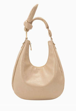 Melie Bianco - Lillie Vegan Shoulder Bag Beige