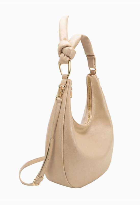 Melie Bianco - Lillie Vegan Shoulder Bag Beige