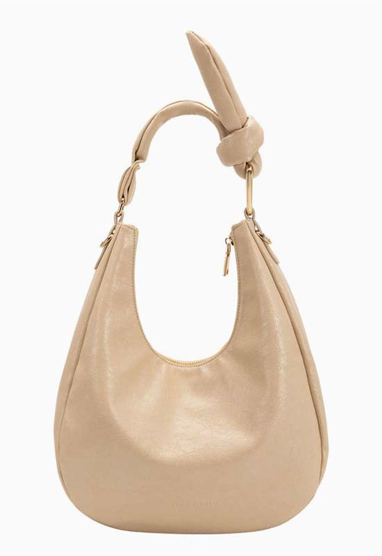 Melie Bianco - Lillie Vegan Shoulder Bag Beige