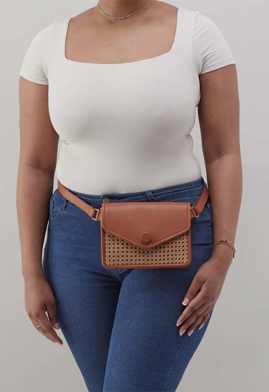 Hobo - Margot Belt Bag Burnished Caramel Caning