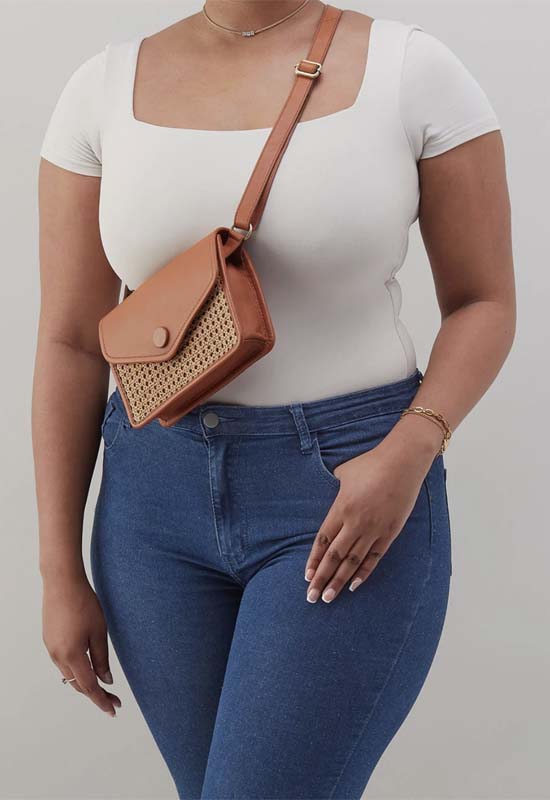 Hobo - Margot Belt Bag Burnished Caramel Caning