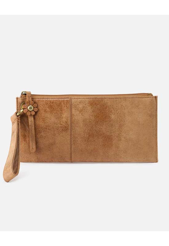 Hobo - Vida Wristlet Buffed Whiskey Leather
