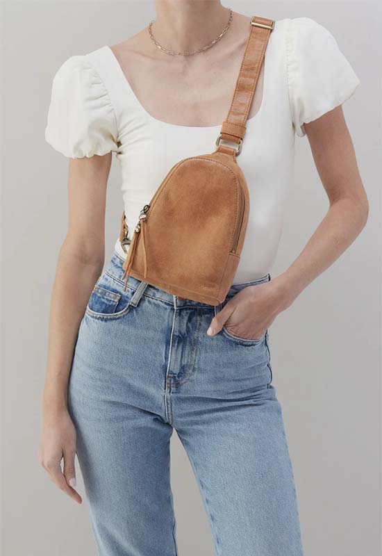 Hobo - Fern Sling Buffed Whiskey Leather
