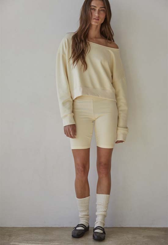 Garment Washed Pullover - Buttermilk