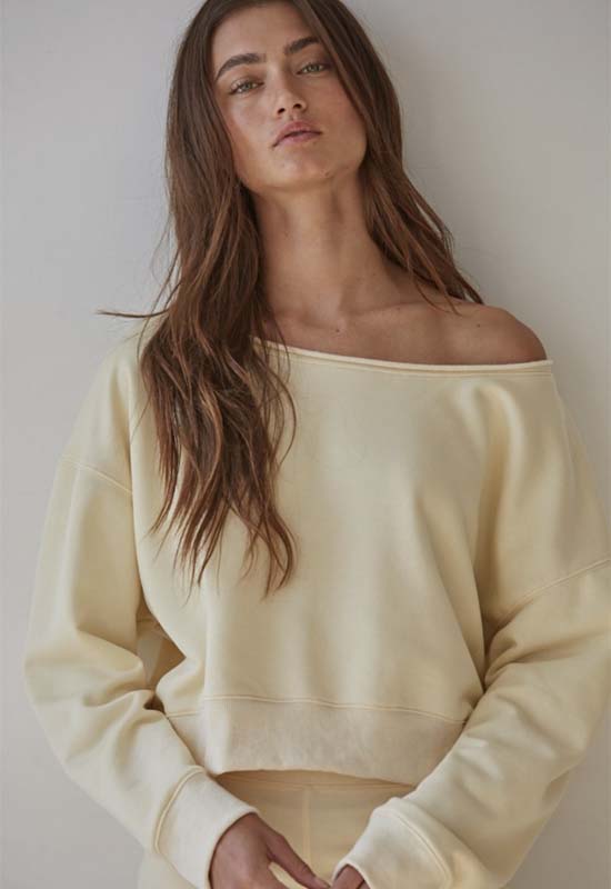 Garment Washed Pullover - Buttermilk