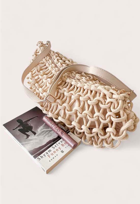 Debbie Katz - Barbara Chrochet Crossbody Cream