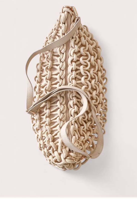 Debbie Katz - Barbara Chrochet Crossbody Cream