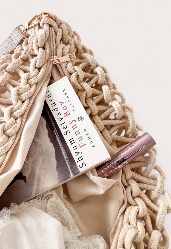 Debbie Katz - Barbara Chrochet Crossbody Cream