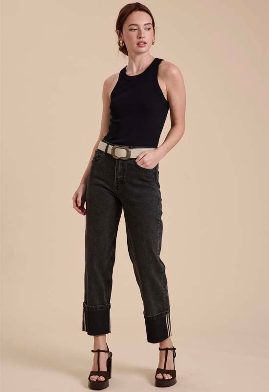 Ribbed Tank Top - Black