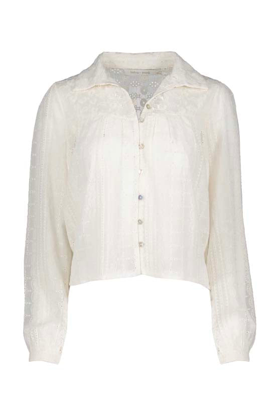 Bishop & Young - Esme Eyelet Blouse Ivory