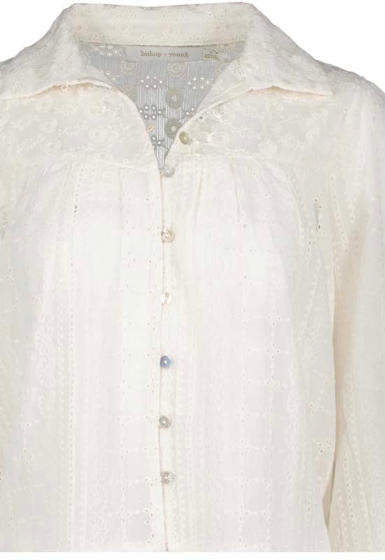 Bishop & Young - Esme Eyelet Blouse Ivory