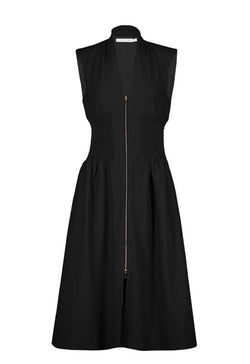 Bishop & Young - Skye Zip Front Dress Black