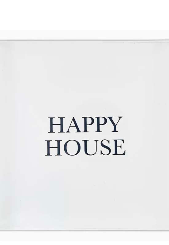 Happy House Lucite Block