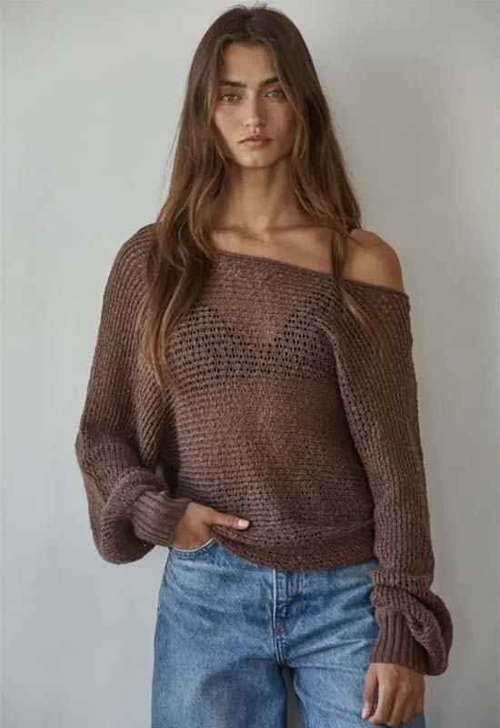 Laurel Canyon Pullover - Chocolate