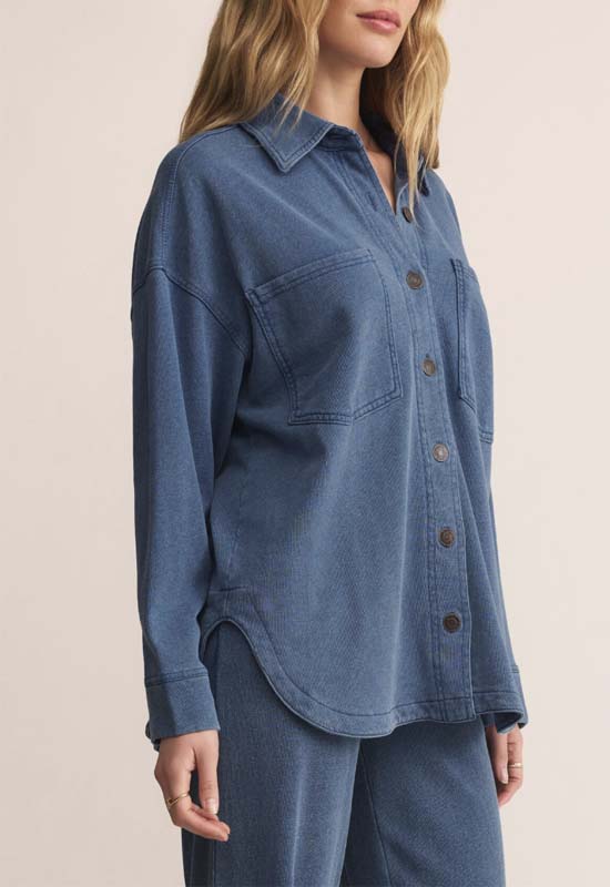 Z Supply - All Day Knit Denim Jacket Vintage Indigo