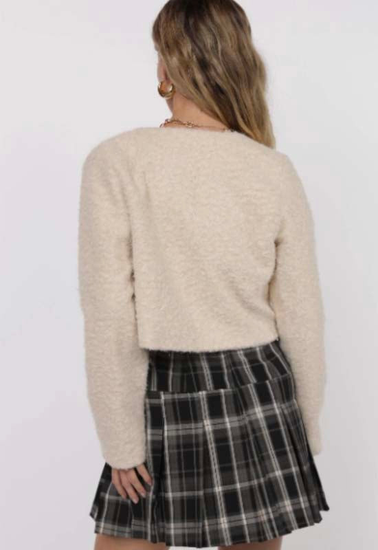 Sage The Label - Power Move Crop Jacket Cream