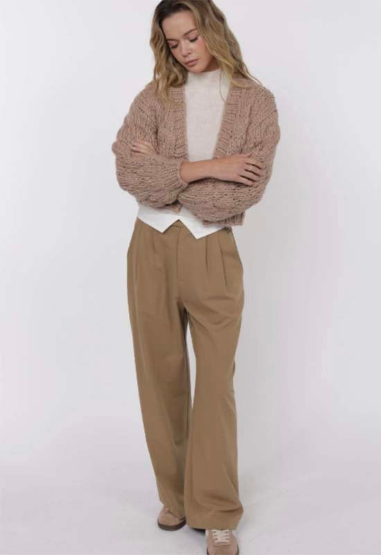 Sage The Label - This and That Chunky Sweater Taupe