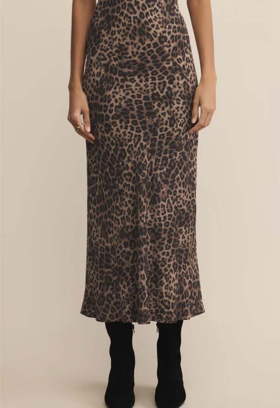 Z Supply - Izabel Leopard Skirt Desert Tan