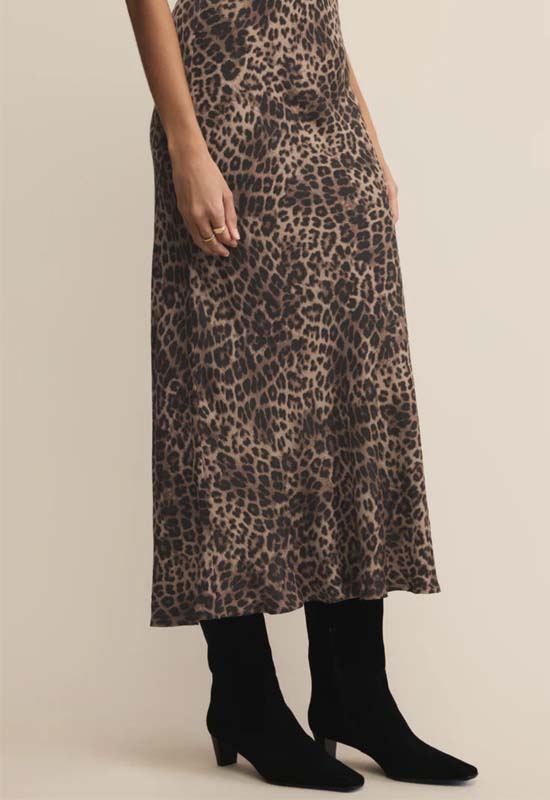 Z Supply - Izabel Leopard Skirt Desert Tan