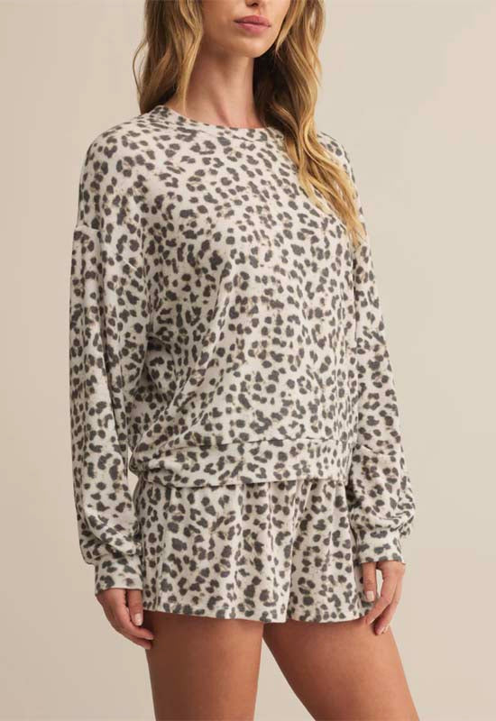 Z Supply - Luxe Leo Long Sleeve Top Champagne