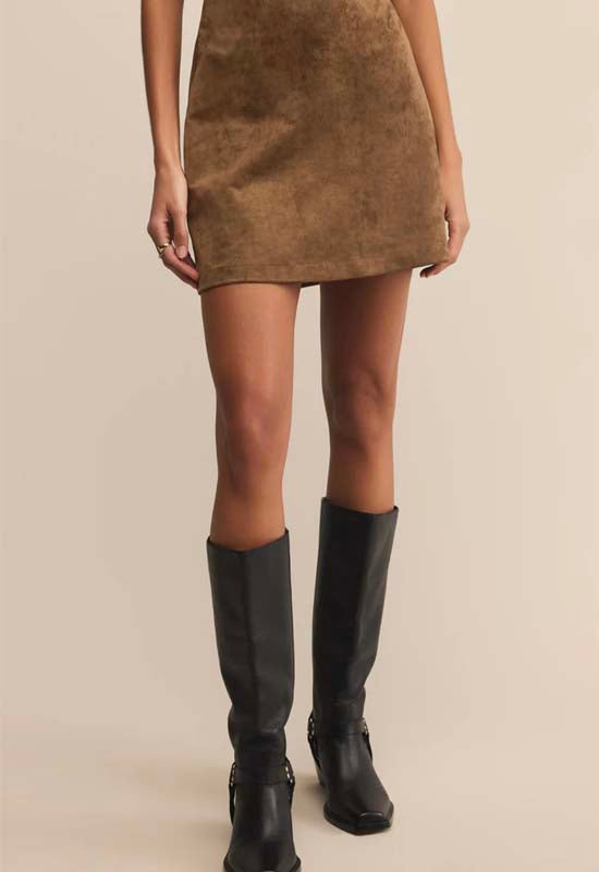 Z Supply - Ciera Suede Mini Skirt Coconut