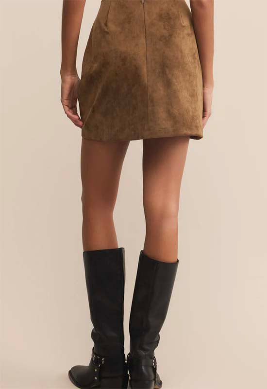 Z Supply - Ciera Suede Mini Skirt Coconut