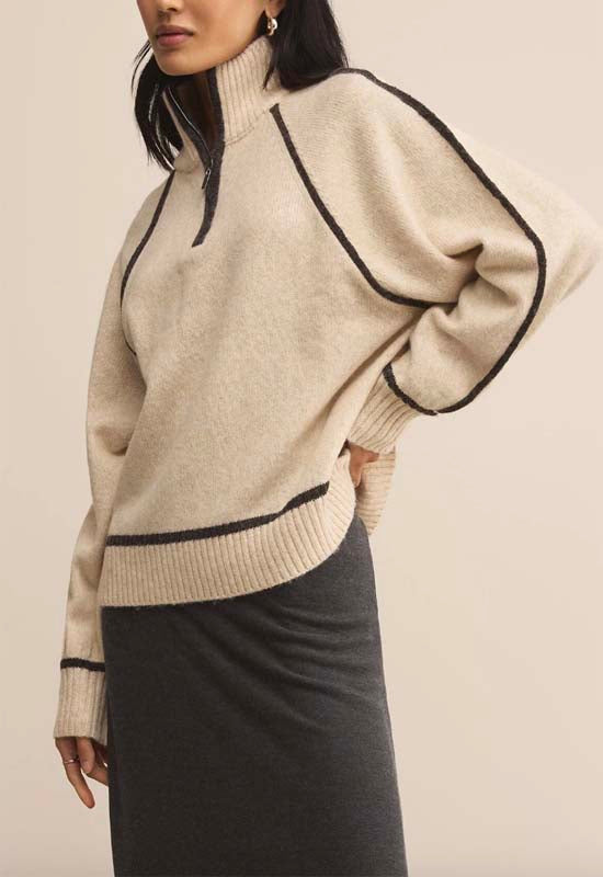 Z Supply - Alps Half Zip Sweater Oatmeal