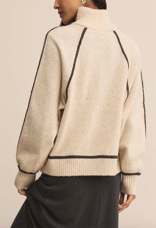 Z Supply - Alps Half Zip Sweater Oatmeal