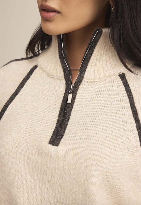 Z Supply - Alps Half Zip Sweater Oatmeal