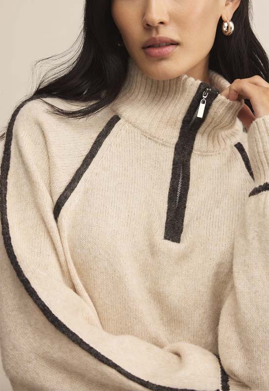 Z Supply - Alps Half Zip Sweater Oatmeal
