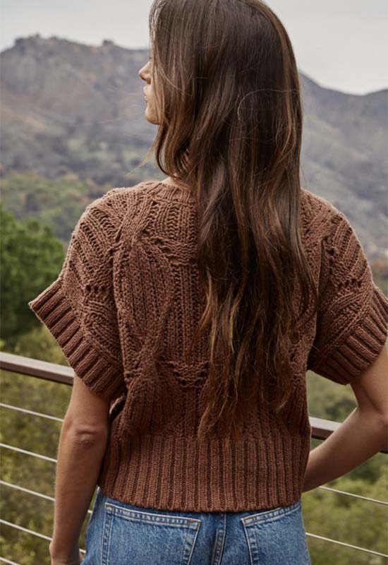 Cali Crochet Top - Dark Brown