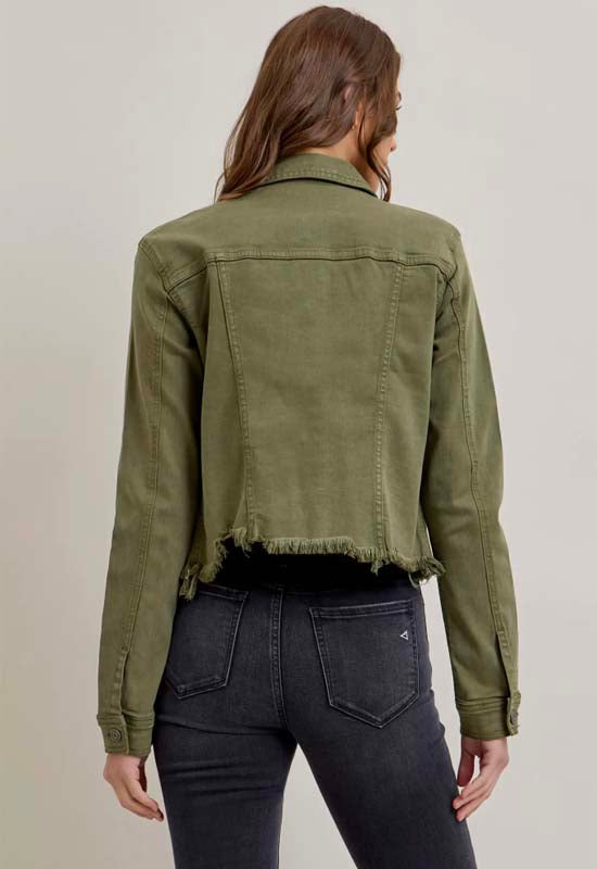 Hidden - Rebel Fitted Military Jacket Olive