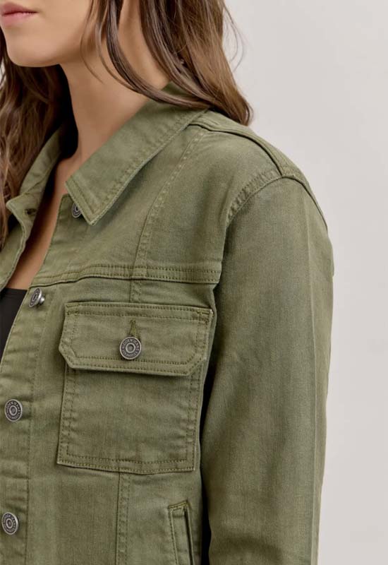 Hidden - Rebel Fitted Military Jacket Olive