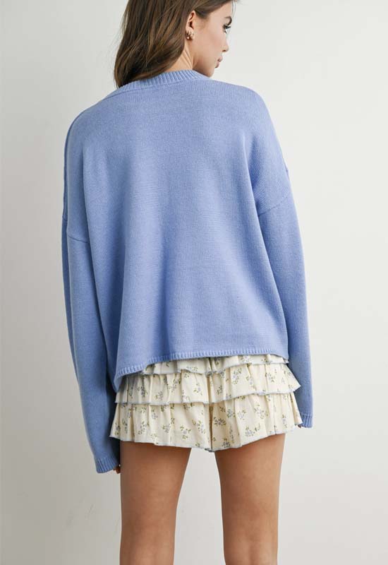 Star Sweater - Blue Orange